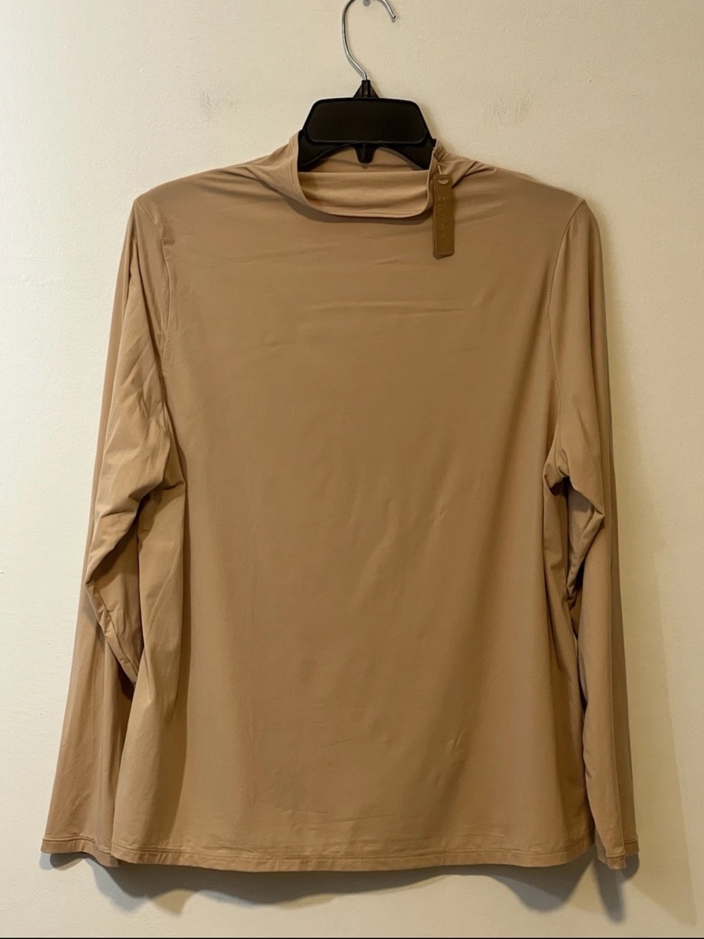 NWT Skims Fits Everybody Turtleneck Top Long Sleeve Pullover Stretch Clay 4X